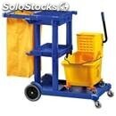 All-purpose plastic cleaner&#39;s trolley - mod. ca1606e - plastic wringer with