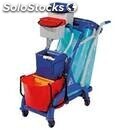 All-purpose plastic cleaner&#39;s trolley - mod. ca1613 - n. 1 plastic bucket lt. 28