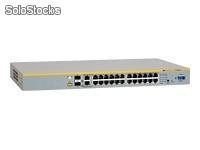 Allied telesyn at -8000s/24 commutateur 24 ports 10/100 + 2 ports combo 1000base-t/sfp snmp nv2 (stackable)