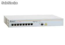 Allied telesyn at -fs708poe switch - commutateur poe fast ethernet 8 ports 10/100 mbs 1 slot gigabit sfp rackable alim interne