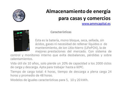 almacenamiento de elecricidad 20kWh para vivienda, oficinas, comercios talleres - Foto 4