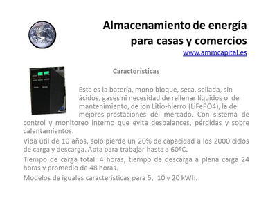 Almacenamiento electricidad 10kWh para viviendas, comercios y oficinas - Foto 4