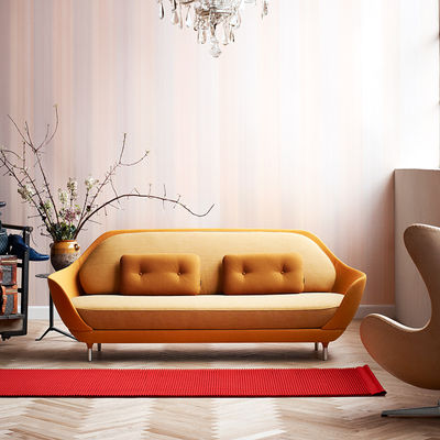 almofada de couro de design rosa sofá para sala de estar - Foto 2