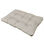Almofada do assento estofado branco areia 120 x 80 x 10 cm - 1