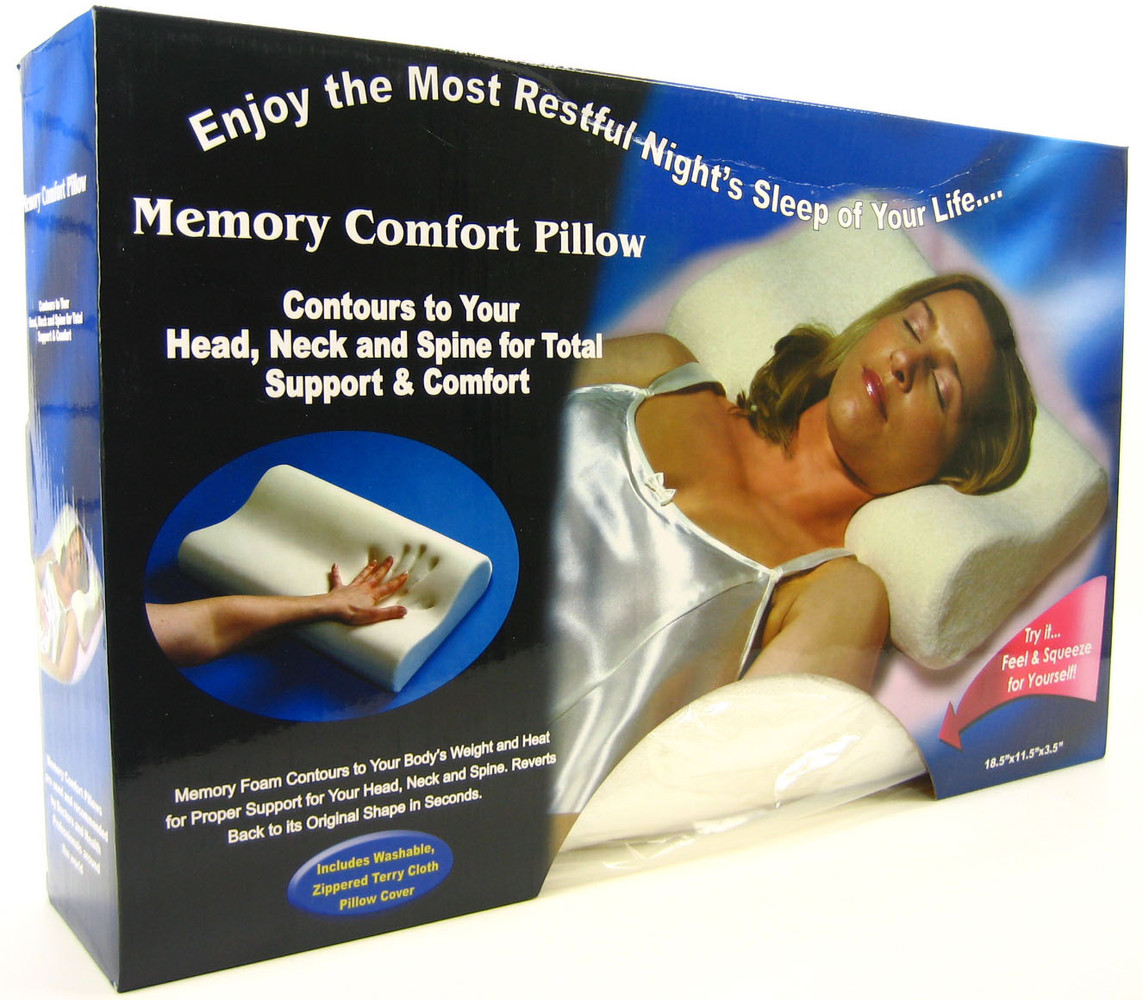 Almohada visco elastica Cervical con Caja Memory Pillow