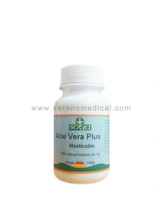 Aloe Vera plus Sotya 100 comprimés à 100 mg.