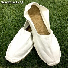 Alpargatas para Boda Blancas Caballero. Zapatillas esparto baratas Boda