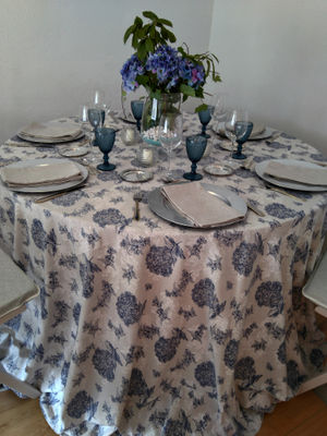 Alquiler Mantel hortensias azules - Foto 3