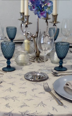 Alquiler Mantel hortensias azules - Foto 4