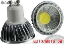 alto brillo Dimeable bombilla cob led gu10 5w