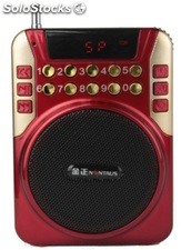 altoparlante portatil parlante mini USB speaker MP3 TF FM recargable K221