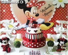 Aluguel Decoração Minnie Mouse Tema Completo em Provençal