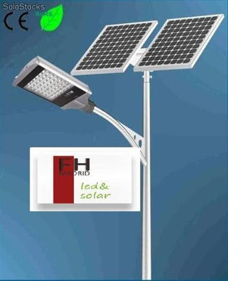 Alumbrado publico energia solar lampara led 100% ecologico vial