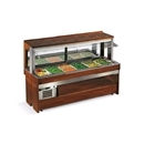 Ambient wall buffet counter - mod. zumba wall maxi ne - solid wood structure -