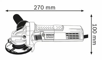 Amoladora angular GWS 750 (115 mm) Professional BOSCH 0601394003 - Foto 3