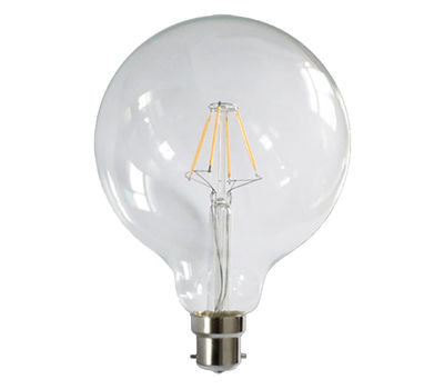 Ampoule Ã filament LED G125 4 W Ã©quivalence incandescence 39 W - 2 700 K E27