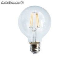 Ampoule Ã filament LED G80 4Â W Ã©quivalence incandescence 36 W - 2 700 K E27