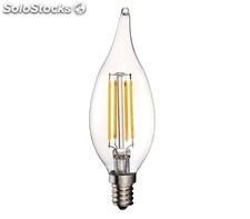 Ampoule flamme CV4 Ã filament LED - 3 W Ã©quivalence incandescence 28 W, 300 lm,