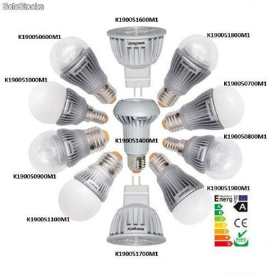 Ampoule led énergétique : e14/e27/gu4, 2w/3w/6w/7w, 3000k/4000k