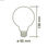 Ampoule LED Globe G95 6W 2700K dimmable - Photo 2