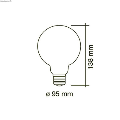 Ampoule LED Globe G95 6W 4000K dimmable - Photo 2