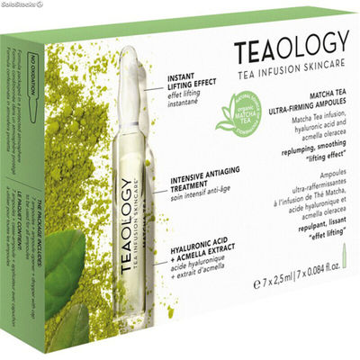 Ampułki z Efektem Liftingującym Teaology Matcha Tea Matcha Herbata 7 ml (7 x 2,5