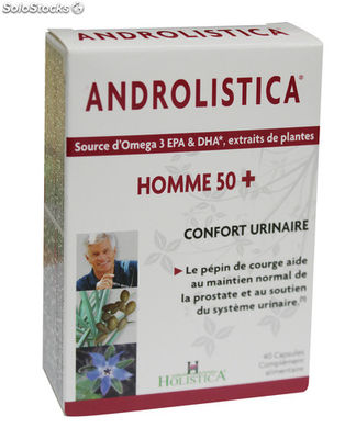 Androlistica hommes 50+ maintien de la prostate 40 capsules - Photo 2