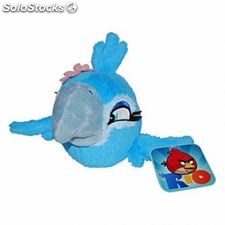Angry birds rio official soft plush toy rio - jewel blue girl with sound