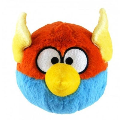 Angry birds space 12 inch blue &amp; orange soft cuddly toy with sound
