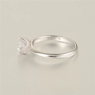 anillo compromiso en plata con circón anillos al por mayor - Foto 4