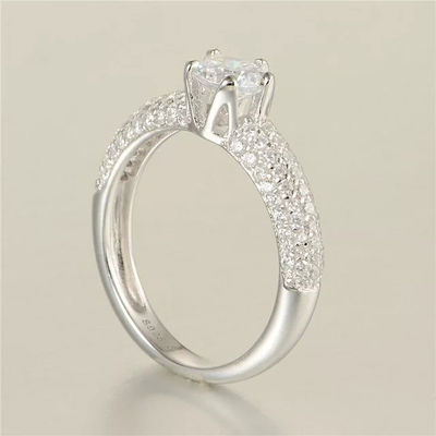 anillo de moda con circónes de plata anillos al por mayor - Foto 2