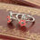 anillo de plata con florsito &amp;amp;esmalte anillos al por mayor - Foto 4