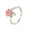 anillo de plata con florsito &amp;amp;esmalte anillos al por mayor - 1