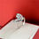Anillo mariposa de plata baño rodio con diamante de imitación - Foto 3