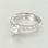 anillo plata,anillo chapado con circón cristal grande - Foto 3