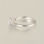 anillo plata,anillo chapado con circónes cristales, estilo sencillo - Foto 5