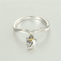 anillo plata,anillo chapado con pie - Foto 2
