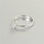 anillo plata/anillo chapado con un circón cristal - Foto 3