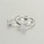 anillo plata/anillo chapado con un circón cristal - Foto 4