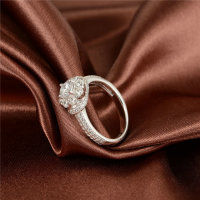 anillo plata/chapado + circónes cristales - Foto 5