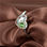 anillo plata/chapado,diseño de corazón con circónes verde y rojos - Foto 5
