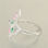 anillo plata/chapado diseño de mariposa con circóns - Foto 2