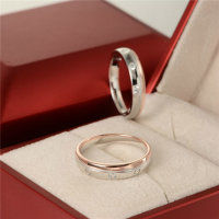 anillo plata color chapado +rosado con circónes cristales - Foto 5