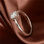 anillo plata,color chapado un circón cristal para dama - Foto 5