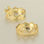 anillo plata color dorado diseño de crona con circónes cristales - Foto 2