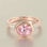 anillo plata color rosado +circónes cristales+circóne rosado grande - Foto 3
