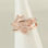 anillo plata color rosado diseño de 520(te amo)con circónes cristales - Foto 4