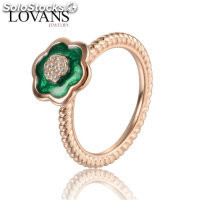 anillo plata color rosado diseño de rosca+flor con circónes cristales