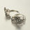 anillo plata con circónes cristales,diseño de crona - Foto 2
