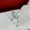 anillo plata con piedras cristales y azules , estilo sencillo. - Foto 3